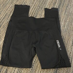 Gymshark dark grey Perforated Leggings